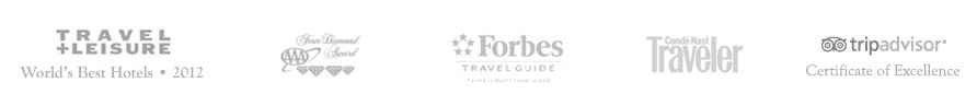 Pebble Beach Resorts awards, recognition and accolades. Travel and Leisure, AAA, Forbes Travel Guide, Conde Nast Traveler and Trip Advisor.