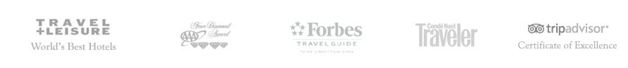 Pebble Beach Resorts awards, recognition and accolades. Travel and Leisure, AAA, Forbes Travel Guide, Conde Nast Traveler and Trip Advisor.